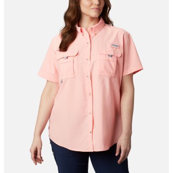 Columbia Overhemd Dames, PFG Bahama Short Sleeve Plus Size Roze, 58JWCIEBO